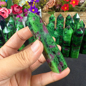 Bán Buôn Hot Bán <span class=keywords><strong>Ruby</strong></span> Điểm Thời Trang Trang Trí Nội Thất Pha Lê Thủ Công Tình Yêu Của <span class=keywords><strong>Ruby</strong></span> Trong Zoisite Tháp Cho Quà Tặng Quà Lưu Niệm - Product Image 3