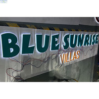 Enseignes LED électroniques en acrylique à lumière blanche, logo 3D, étanches IP65, couleurs personnalisées, décoration pour centres commerciaux, magasins, maisons, entreprises