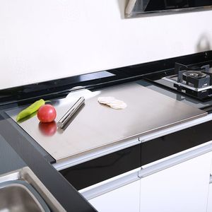 Tabla de Cortar de Acero Inoxidable Gruesa con Borde, Tapete para Repostería Antideslizante y Antiadherente para Encimera de Cocina, Logotipo Personalizado - Product Image 4