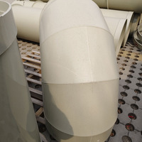Tuyau de ventilation rectangulaire en PP, conduit d'évacuation en plastique chimique, tuyau industriel anti-corrosion pour le traitement des gaz résiduels