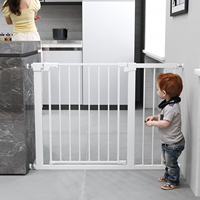 Barrière de sécurité pour bébé extensible et rétractable en métal pour enfants et animaux domestiques, filet pour escalier, barrière de sécurité pour enfants pour escaliers, extension réglable