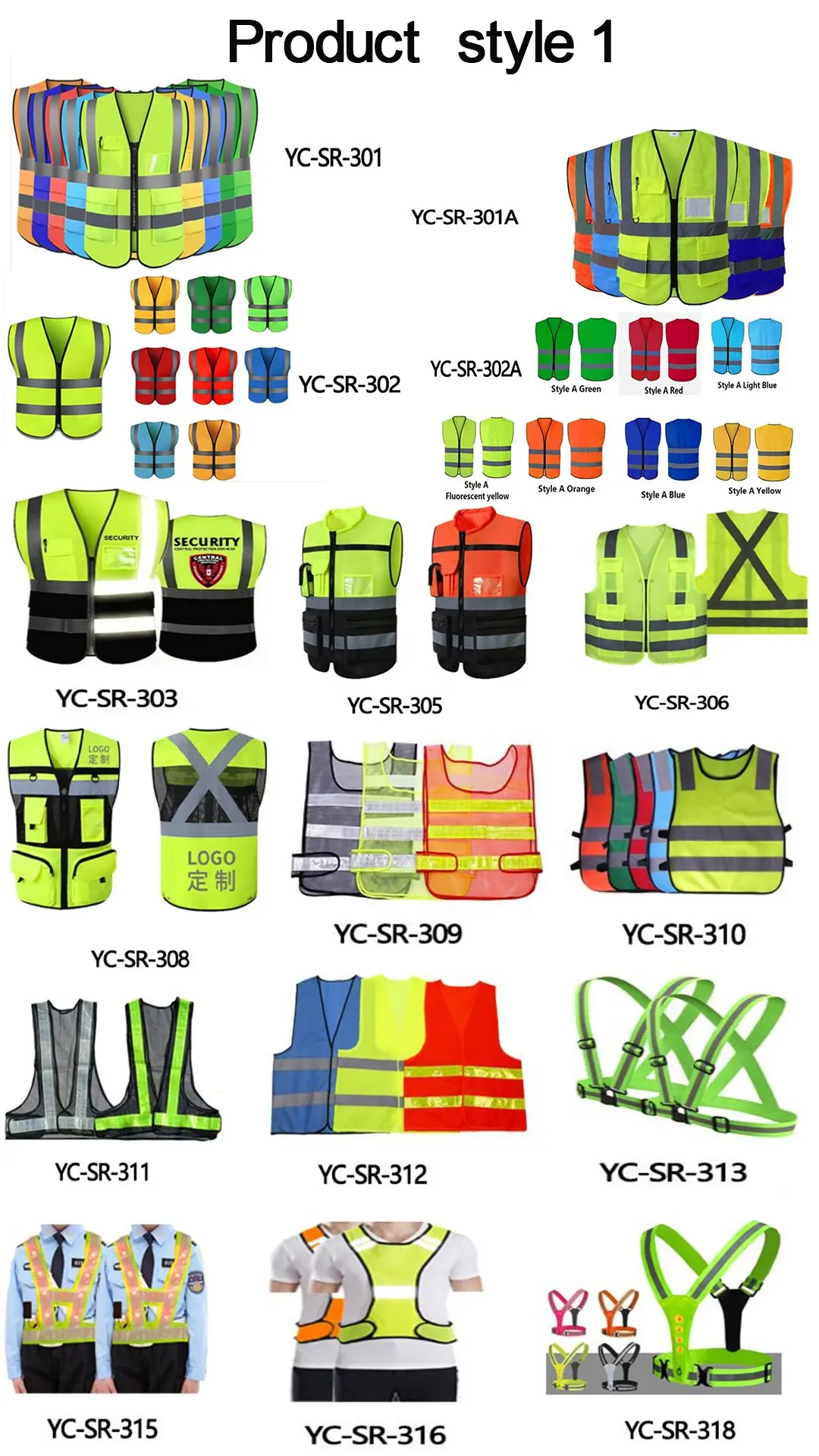 Konstruktion Herren Hi-Viz Schwarz und Gelb und Orange Custom Custom ized Reflective Safety Arbeits weste mit Logo mit Taschen