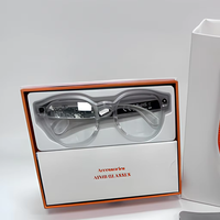 Lunettes intelligentes IA avec traduction IA en temps réel, caméra 8MP, vidéo 1080P, 4 Go + 32 Go, 290 mAh, Wi-Fi 6, charge Type-C