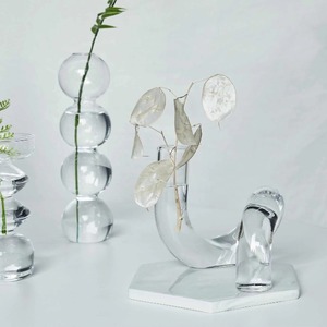 <span class=keywords><strong>Vasi</strong></span> in vetro trasparente portacandele portacandele per matrimonio centrotavola da tavola decorazione per la casa portacandele - Product Image 5