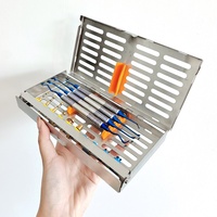 Kit d'outils de lifting externe du sinus maxillaire dentaire, avec embout émeri et outil de fixation, et fraise pour implant dentaire