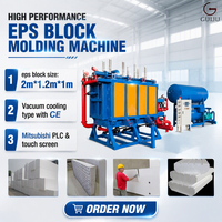 Machine de moulage de blocs EPS à commande PLC pour ligne de production de panneaux de toiture et de mur en mousse haute densité (éco-responsable) automatique haute performance