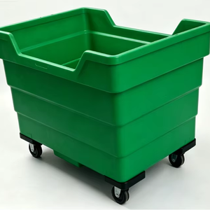 Carro de Mano de Plástico, Carro de Lavandería para Hoteles y <span class=keywords><strong>Hospitales</strong></span>, Tamaño Mediano 480L, Carro de Transporte de Tela a Granel de PE - Product Image 1