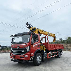 משאית מנוף דונגפנג 4x2, מנוף רכוב על משאית 6 טון, מנוף משאית עם מניפולטור, זרוע עליונה 6-12 טון עם לוגו בהתאמה אישית - Product Image 3