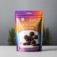 Pochette refermable personnalisée de qualité alimentaire, fabriquée à la main, en plastique avec fermeture à pression, barrière aromatique, pour beurre et biscuits