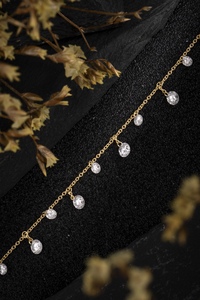 Classic 14K <b>Solid</b> White <b>Gold</b> 1.37ct Round Brilliant Lab Grown Diamond <b>Bangle</b> Bracelet | Round Brilliant Cut Lab Created Diamond - Product Image 4