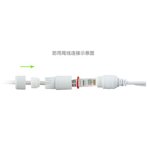 Fushengkang Waterproof Kit White <b>RJ45</b> <b>Cable</b> End Cap For Outdoor PoE Camera PVC Material G Thread - Product Image 3