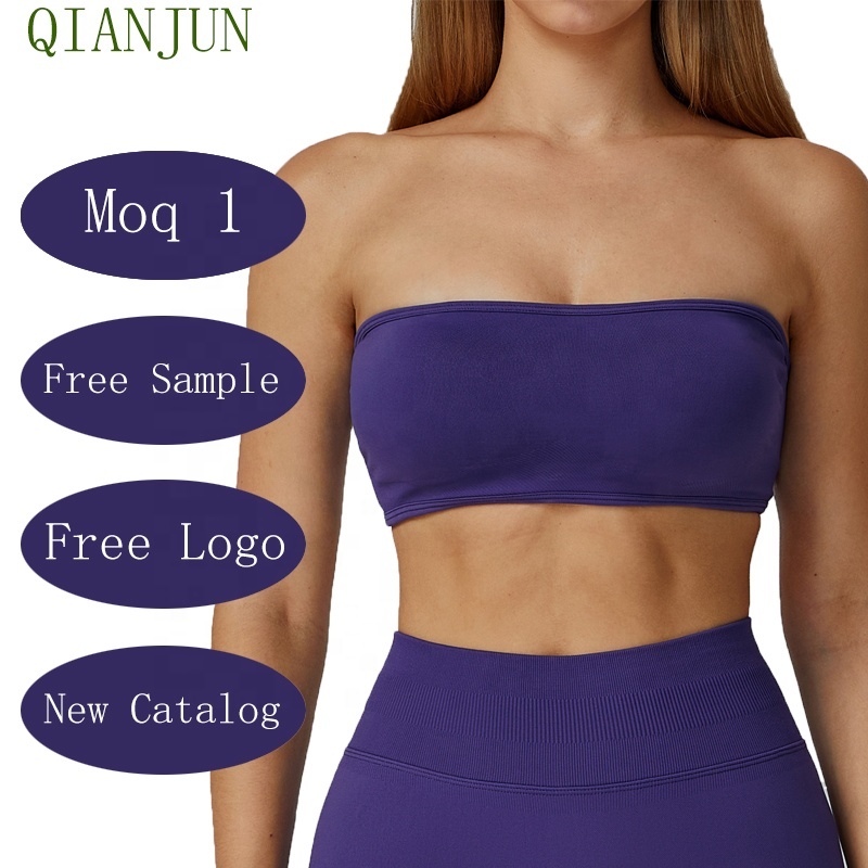 New Arrivals Seamless Women Padded Gym Fitness Yoga Underwear Hollow Out Back High Impact Sports Strength Training Bra