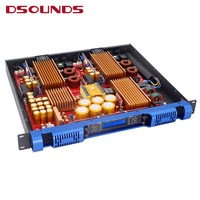 Amplificateur de puissance stéréo professionnel de classe D à 4 canaux, format 1U, 1200Wx4, pour DJ et enceintes Line Array