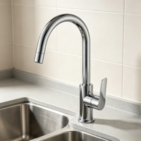 Estilo Minimalista Moderno con Funciones de Agua Fría y Caliente, Cuerpo Principal de Aleación de Zinc, Núcleo Cerámico, Apto para Cocina de Hotel o Apartamento