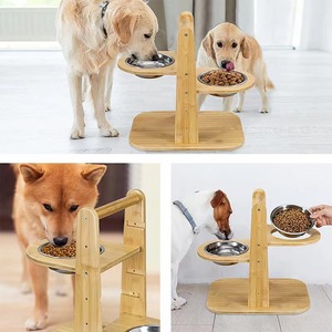 El fabricante suministra comederos de madera para mascotas, cuencos dobles para perros, soportes de madera maciza para cuencos de gatos y soportes para cuencos de perro. - Product Image 2