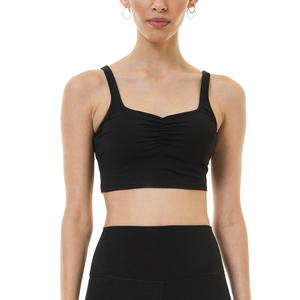 Top corto para correr, Yoga, gimnasio, Fitness, Sujetador deportivo de realce para mujer - Product Image 2