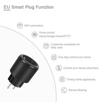 Prise intelligente Wi-Fi conforme aux normes européennes avec moniteur d'énergie 16A, modules ESP32/EPS8266 en PP ignifuge, micrologiciel Esp Home reflashable