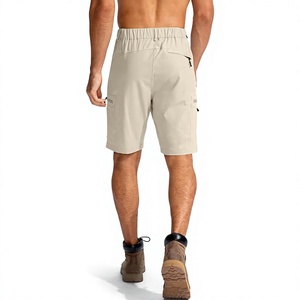 Shorts cargo pour hommes avec poches zippées, séchage rapide, légers, pour la randonnée en plein air, les voyages, les shorts utilitaires, vente en gros OEM - Product Image 3