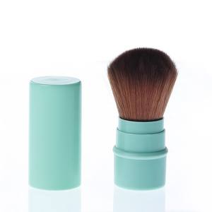 แปรงแต่งหน้าแบบพับเก็บได้ แปรงปัดแก้มสำหรับเดินทาง แปรงรองพื้นคาบูกิ แปรงแป้งทาหน้าแบบพกพา แปรงแต่งหน้าขนาดเล็กพร้อมฝาปิด - Product Image 3