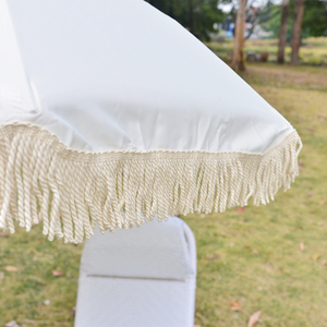 Conjunto de Playa de Lujo para Resorts Comerciales, Tumbona de Madera de Teca Resistente y Cabana con Flecos Estilo Boho para Hoteles de 5 Estrellas y Clubes de Playa - Product Image 6