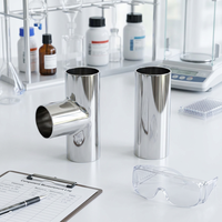 ASME BPE Sanitär-Equal-T-Stück aus 316L Edelstahl, Stumpfschweißrohrfitting für pharmazeutische und hochreine Rohrleitungen im Halbleiterbereich