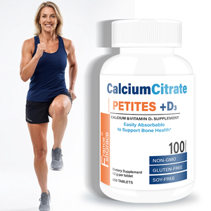 Fabricante OEM Shecome, Citrato de Calcio en Tabletas Pequeñas con Vitamina D3, Apoyo para la Salud Ósea, 200 Tabletas, Suplemento de Citrato de Calcio en Tabletas Pequeñas con Vitamina D3 - Product Image 3