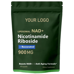 Kapsul Liposomal NAD+ OEM/ODM 900mg Nikotinamida Ribosida Anti-Penuaan Kapsul Kecantikan Kulit Quercetin Resveratrol untuk Dewasa - Product Image 1