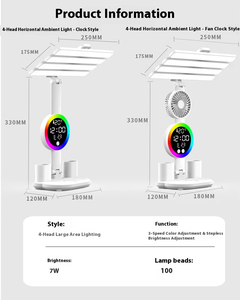 Lampada da <span class=keywords><strong>Tavolo</strong></span> LED Moderna con Display Data, 2 Portapenne, Controllo Touch, Ricaricabile, per Camera da Letto - Product Image 6