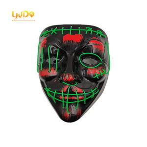 Cosplay Decoration Lights for Events Party Halloween Led <strong>Mask</strong> <strong>Masks</strong> Face Neon Led Strip Luminous Camouflage <strong>Mask</strong> Kid Favor Gift - Product Image 1