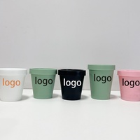 Pots cosmétiques en plastique PP mat de 50 ml, 100 ml, 200 ml, 250 ml, 500 ml avec couvercle à vis, colorés et uniques, imprimés en sérigraphie, pour gommages capillaires et corporels
