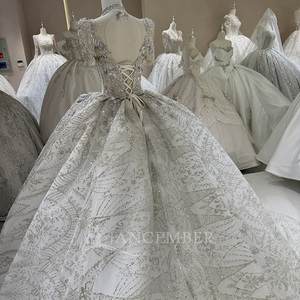 Jancember DW0149 Vestidos de Novia Cortos con Lentejuelas y Escote Imperio - Product Image 5