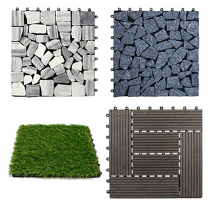 Nouveaux produits imperméables, carreaux en WPC à faire soi-même, largeur 300 mm, installation à verrouillage automatique sans clips en plastique, carreaux en gazon à faire soi-même et carreaux en <span class=keywords><strong>pierre</strong></span> à faire soi-même - Product Image 3
