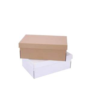 Luxury Recyclable Corrugated Paper Sneaker Shoe <b>Box</b> with Matt Lamination Custom Logo Use for Socks <b>Storage</b> Packaging - Product Image 1
