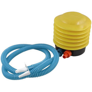 ลูกโป่งสีเหลืองสีฟ้าพลาสติกที่อยู่อาศัยเท้าดำเนินการปั๊มลมลม - Product Image 5