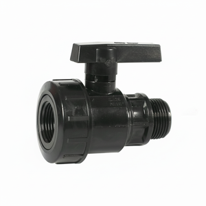 Raccordo a Valvola a Sfera in Nylon MF 1/4\" Azionamento Manuale per Acqua e Gas Personalizzazione OEM Confezione da 5 - Product Image 1
