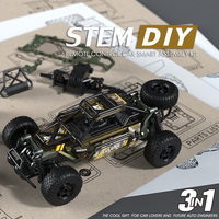 Jouet éducatif de construction STEM RC Racer, ensemble de jeu, modèle de voiture télécommandée, assemblage, briques d'ingénierie scientifique, kits de roadster, 71 pièces