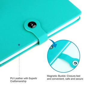 Tùy chỉnh thân thiện với môi PU da A6 túi nhỏ Kích thước bìa cứng Kid của bí mật Nhật ký với vòng lặp bút và khóa - Product Image 4