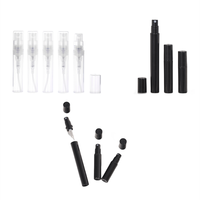 Mini vaporisateur en plastique de haute qualité, 2ml, 3ml, 5ml, 8ml, 10ml, flacon de parfum Pp, vaporisateur de brume, clair, noir, blanc