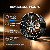 Jantes en alliage forgées par flux (Flow Formed) pour Toyota Corolla, entraxes 5x100, 8x100, 8x114.3, 10x100, 10x114.3, 5x114.3, dimensions 15x7, 16x7, 17x8, 18x8.5.
