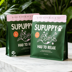 ถุงอาหารสัตว์เลี้ยงพิมพ์ลายตามสั่ง 1กก.-10กก. |   บรรจุภัณฑ์อลูมิเนียมฟอยล์กันความชื้นแบบก้นแบนพร้อมซิป - Product Image 6