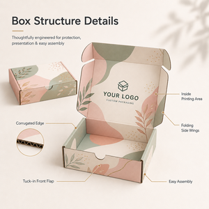Caja de Cartón Corrugado Personalizada con Logotipo OEM SHINY, con Pegatinas Troqueladas para Envíos de <span class=keywords><strong>Calzado</strong></span> de Lujo - Product Image 2