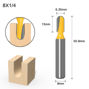 1PC 8MM Shank Milling Cutter Wood Carving <strong>Router</strong> <strong>Bit</strong> Carbide End Mill Tool Long Blade Round Nose <strong>Bit</strong> Core Box <strong>Router</strong> <strong>Bit</strong> - Product Image 4