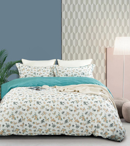 맞춤형 면 인쇄 이불 세트 침대 시트 플랫 시트 장착 시트 세트 포장 가방 - Product Image 6