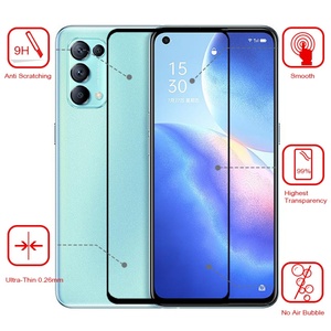 กระจกนิรภัย 3 มิติ รุ่นใหม่ หนา 0.33 มม. สำหรับ Oppo Reno 5k ฟิล์มกันรอยเต็มจอ - Product Image 2