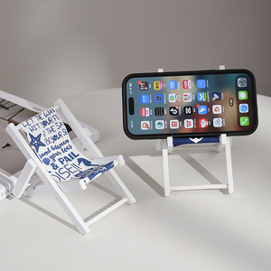 Silla de Playa de Madera Estilo Mediterráneo, Decoración para Habitación Infantil, Rectangular, Móvil, Material de Madera - Product Image 2