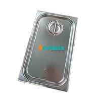 Luftdichter Rechteckiger Edelstahl-Dampftischbehälter-Deckel mit Silikondichtung GN-Abdeckung