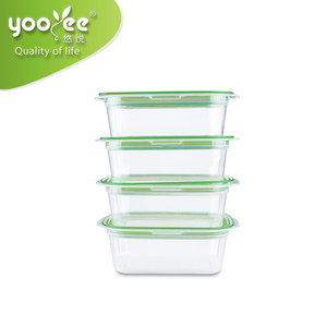 4 יח'\סט מזון כיתה מיכל פלסטיק נחמד עם מכסה בגודל קטן - Product Image 5