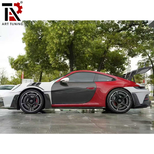 Kit de Carrocería Ancha Estilo GT3 RS de Fibra de Carbono para Conversión de Porsche 911 992, Juego Completo de Parachoques Delantero, Faldones Laterales y Difusor Trasero - Product Image 4