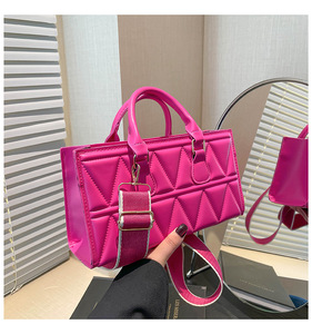 Sac fourre-tout/sac à bandoulière unisexe de luxe décontracté, tendance et élégant, couleur unie, nouvelle collection hiver 2026, avec fermeture éclair et broderie - Product Image 6