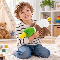Peluche Canard Mignon, Jouet en Peluche Doux, Cadeau pour Enfants, Fabricant de Poupées en Peluche Personnalisées OEM